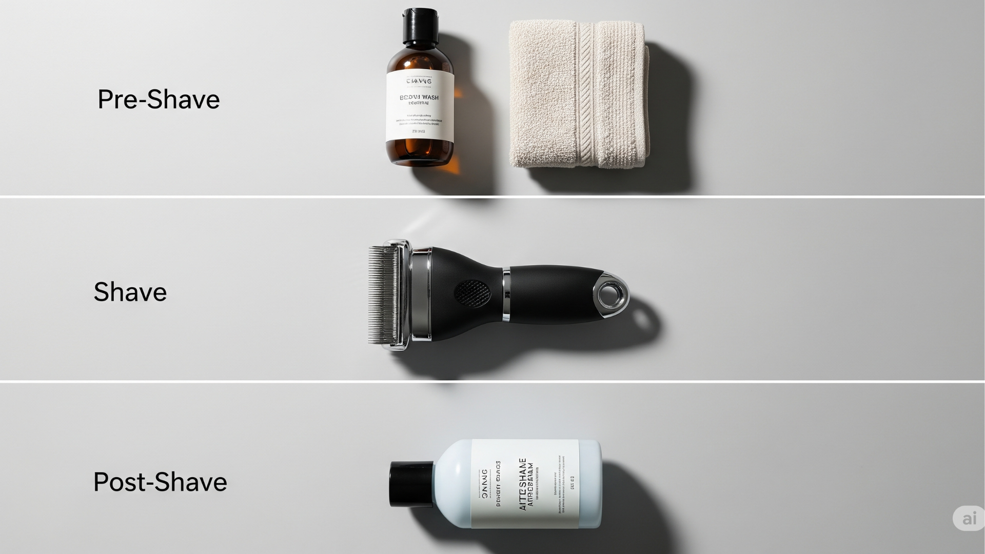 AIMEI: The 3-Stage Grooming Ritual: A Guide to Pre-Shave, Shaving, and Post-Shave Care